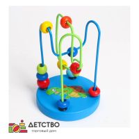 Серпантинка-лабиринт с пластиковыми бусинами «Черепаха» для детского сада от ТД Детство