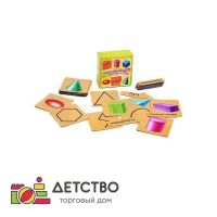 Набор магнитных карточек "Геометрические фигуры и тела" для детского сада от ТД Детство