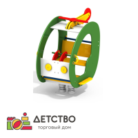 Качалка на пружине "Вертолёт" для детского сада от ТД Детство