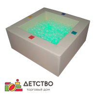 Интерактивный сухой бассейн 150х150х66 со встроенными кнопками-переключателями от ТД Детство
