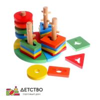 Пирамидка логическая «Пазл» для детского сада от ТД Детство