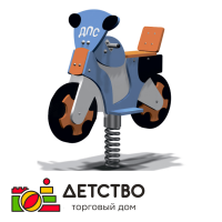 Качалка на пружине "Мотоцикл" серия ДПС для детского сада от ТД Детство