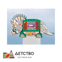 Интерактивный бизиборд «Динозавр Визи» для детского сада от ТД Детство