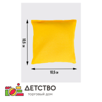 Мешочек с песком для физкультуры 200 г желтый (кинезиологический мешочек для ЛФК, детский утяжелитель)