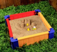 Песочница пластиковая «Квадрат», 70 × 70 × 21 см для ДОУ от ТД Детство