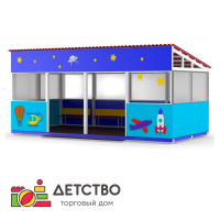 Веранда "Полет" со скамейками-4 шт для детских садов