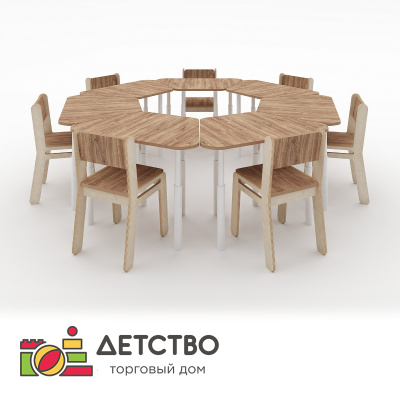 Комплекты детских столов и стульев АЛМА для детей с 3 до 7 лет от ТД Детство