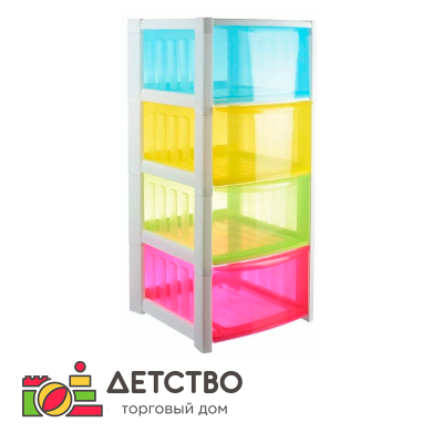 Детский комод 4-х секционный РАДУГА от ТД Детство