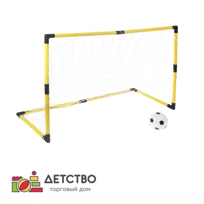 Ворота футбольные «Весёлый футбол» с сеткой, с мячом для детского сада от ТД Детство