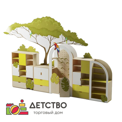 Комплект стеллажей “Африка" | Игрушки | Мебель для детского сада от ТД Детство недорого